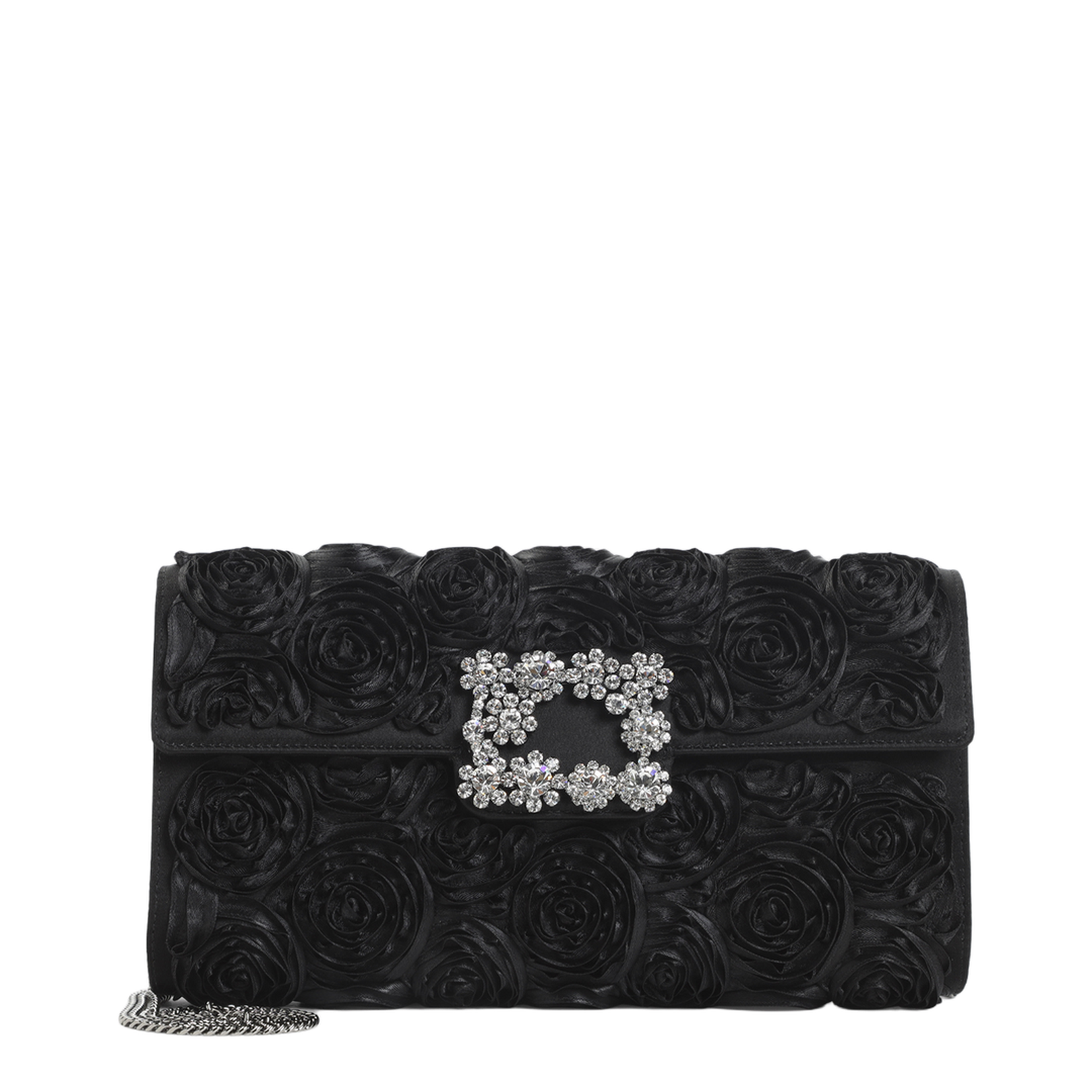 Envelope Flap Rose Flower Buckle Shoulder Bag - Image 1