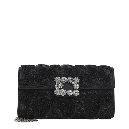 Envelope Flap Rose Flower Buckle Shoulder Bag - Image 1