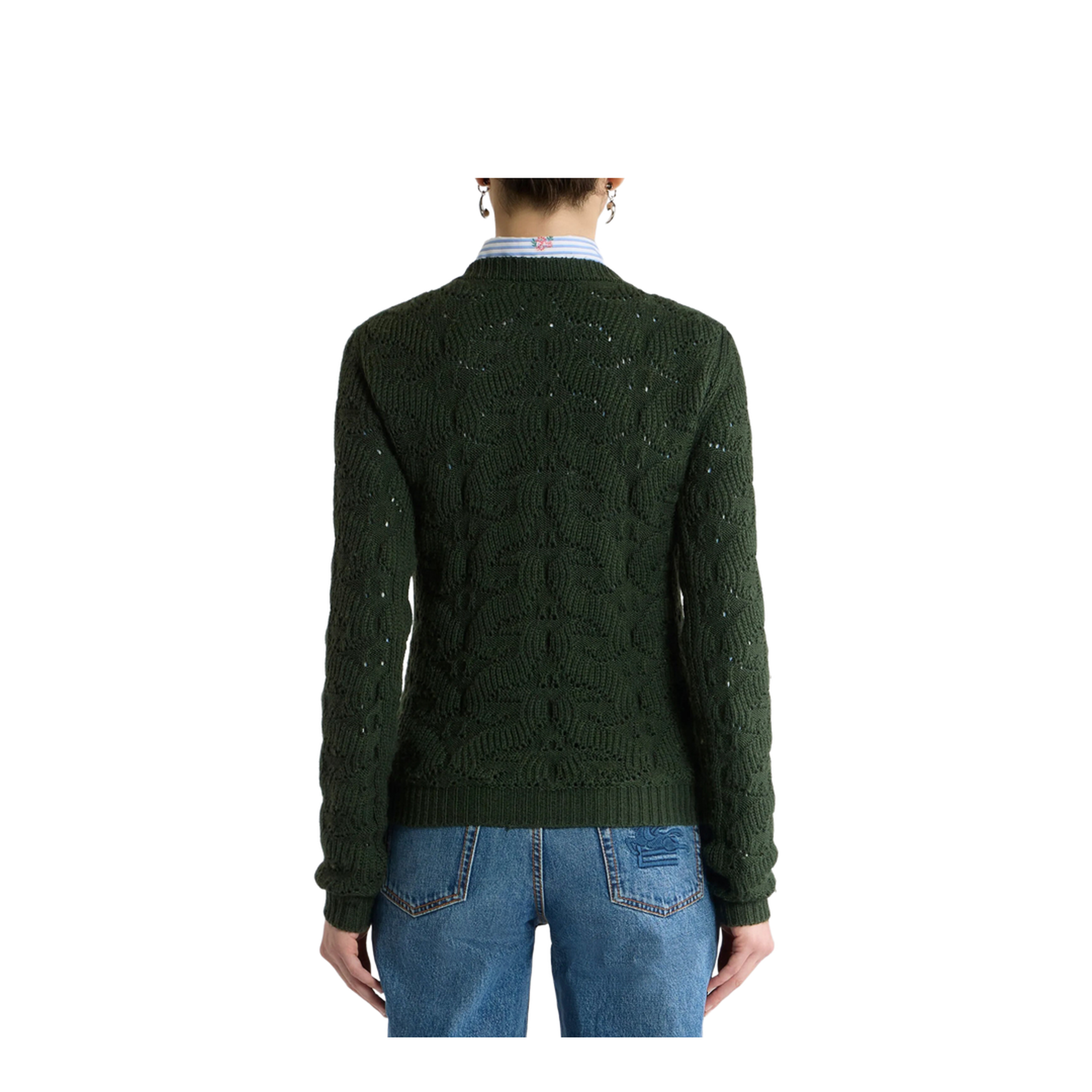 Wool-Blend Sweater with Paisley Detailing - Image 3