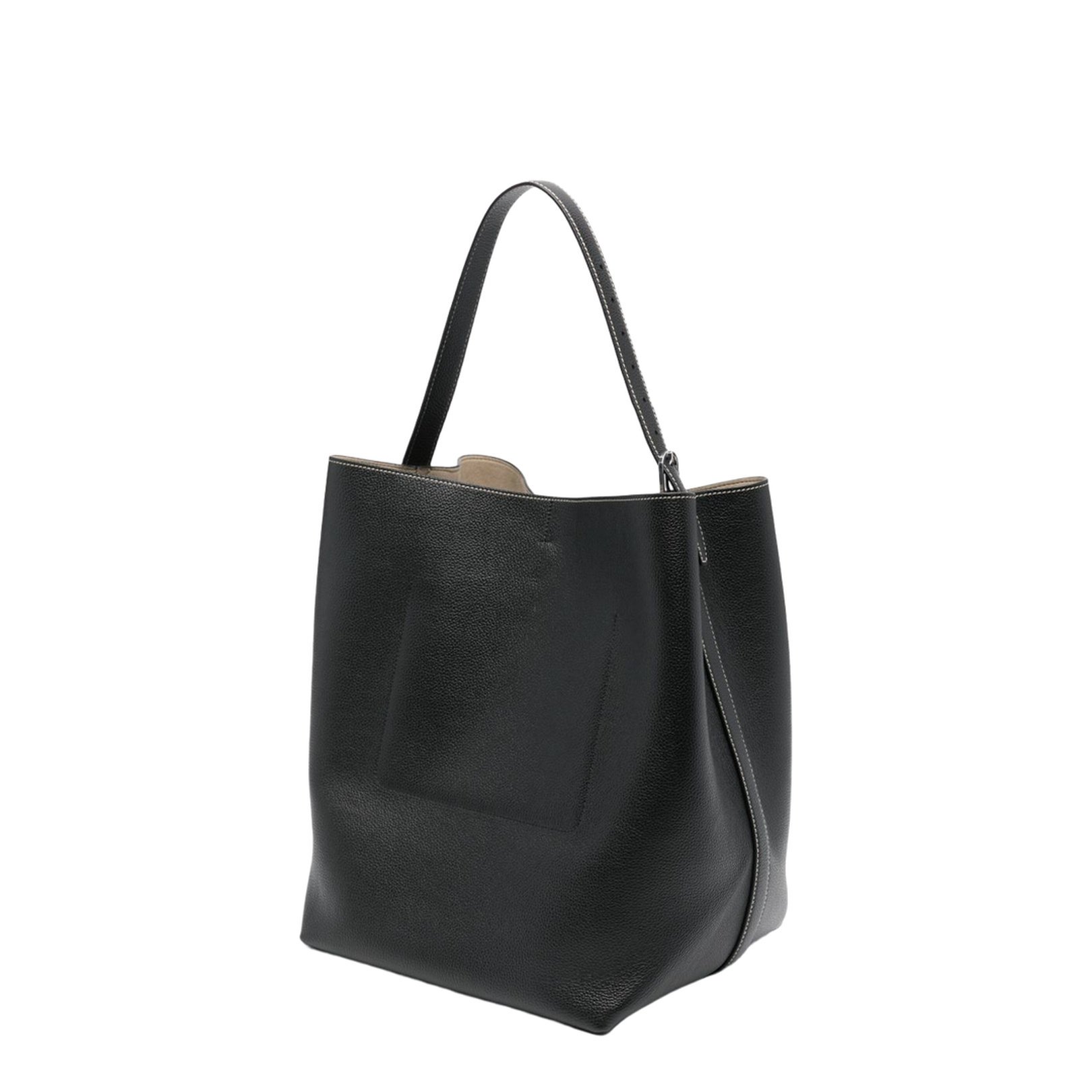 Leather Belted Tote Shoulder Bag - Image 2
