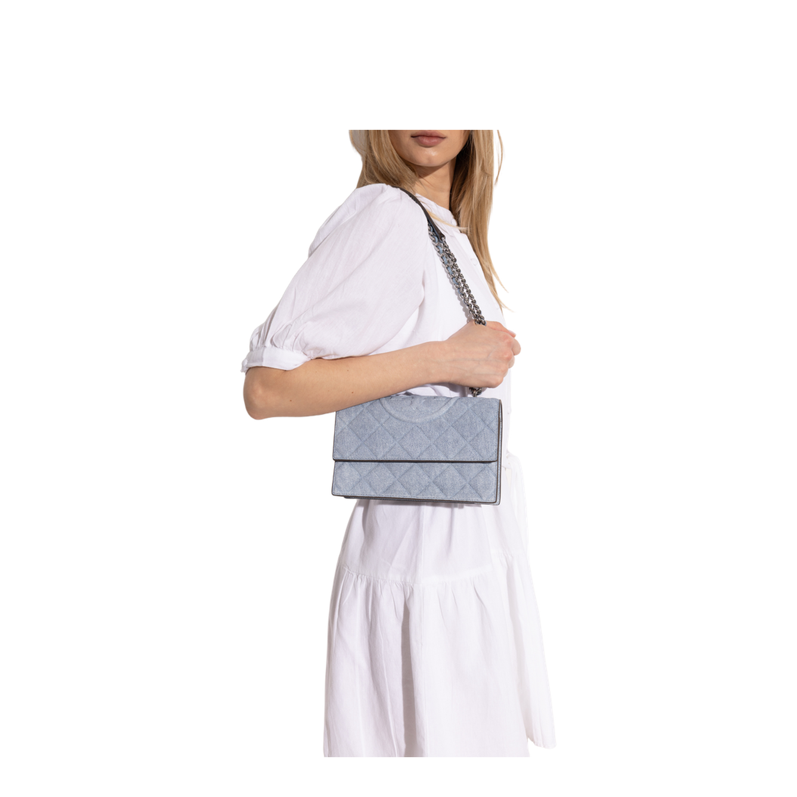 Fleming Small Shoulder Bag Blue - Image 2