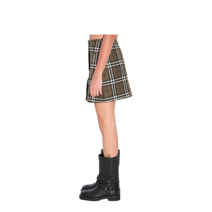Green Check Miniskirt - Image 3