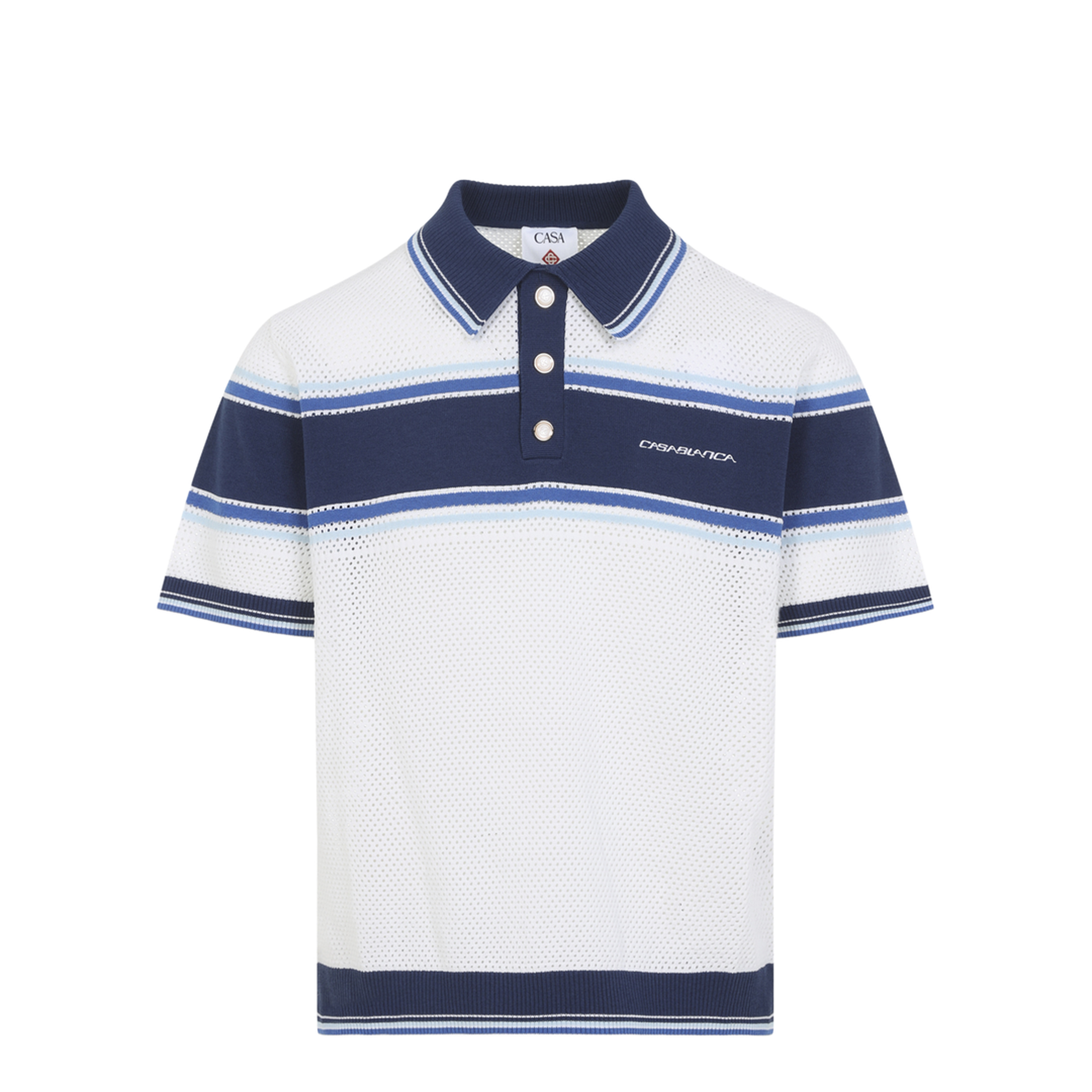 Mesh Stripe Polo - Image 2