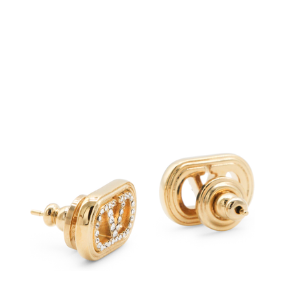 Ovalette Earrings with Rhinestones - Image 3