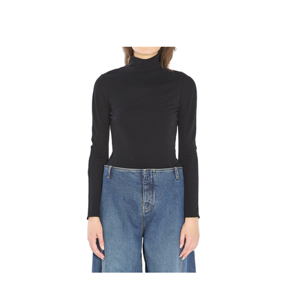 Fluid Jersey Bodysuit with Heart Cut-Out - Image 1