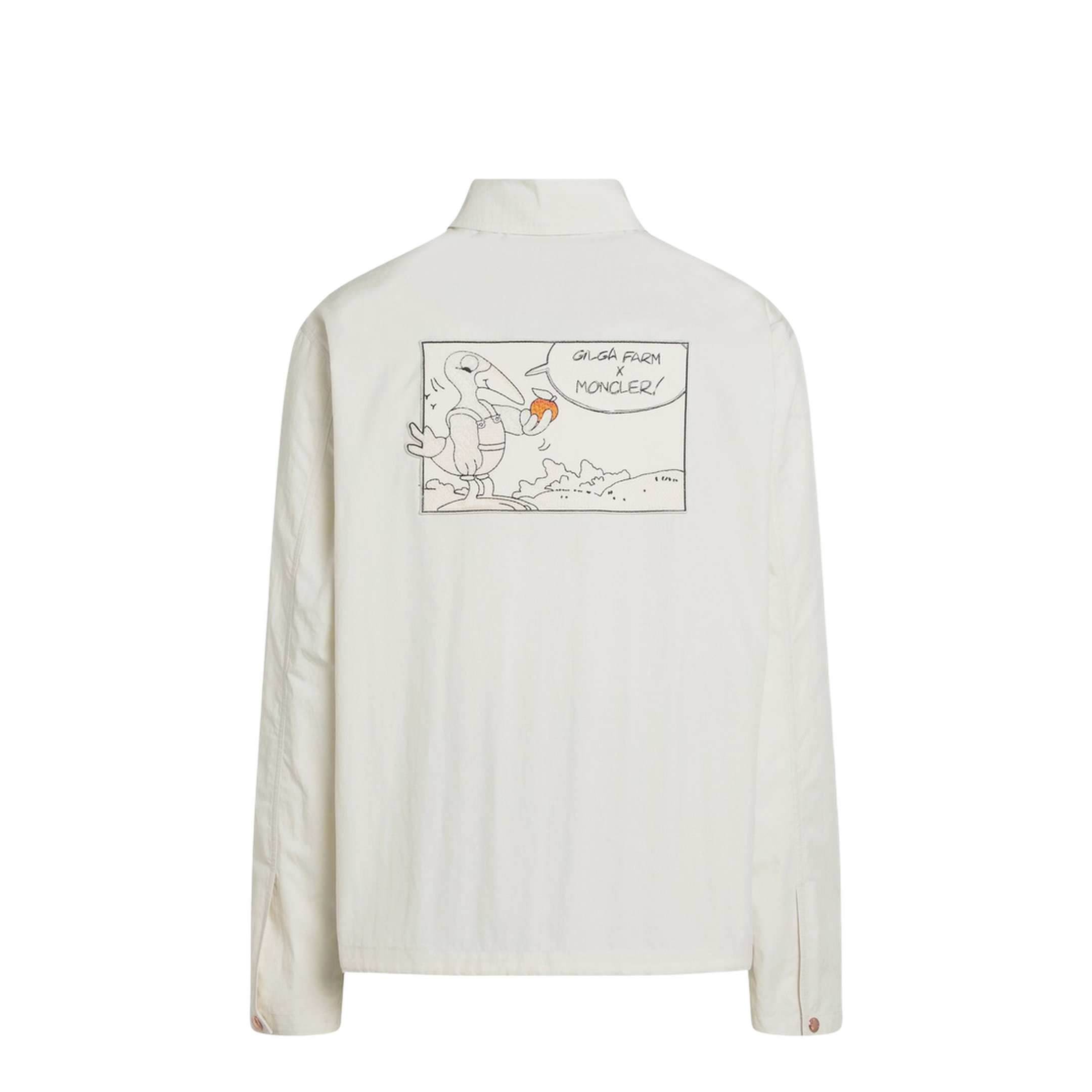 White Satsuma Shacket in Canvas and Nylon - Image 2