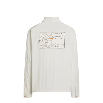 White Satsuma Shacket in Canvas and Nylon - Image 2