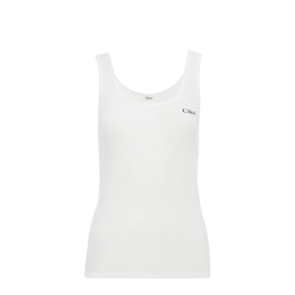 Logo Tank Top in Jersey - Image 1