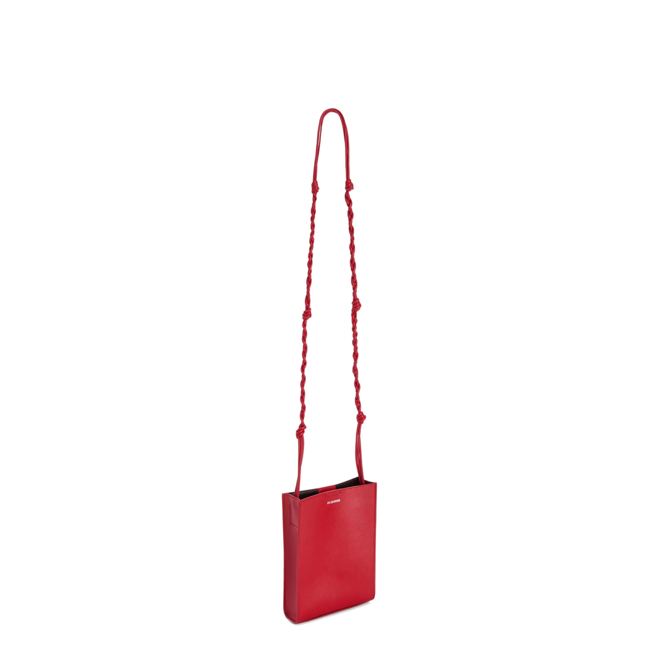 Tangle Small Leather Crossbody Bag - Red - Image 2
