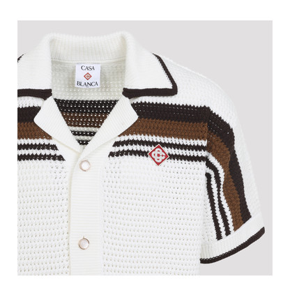 Short-Sleeve Crochet Shirt - Image 5