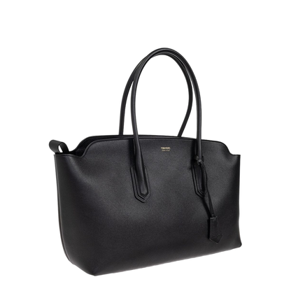Large Leather Shopping Bag - Image 3