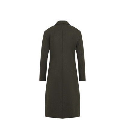 Slim Straight Knee-Length Coat - Image 4