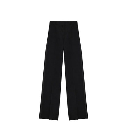 Straight-leg wool trousers - Image 1