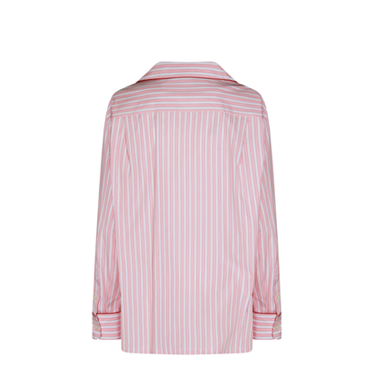 Striped Poplin Shirt In Multicolor - Image 3
