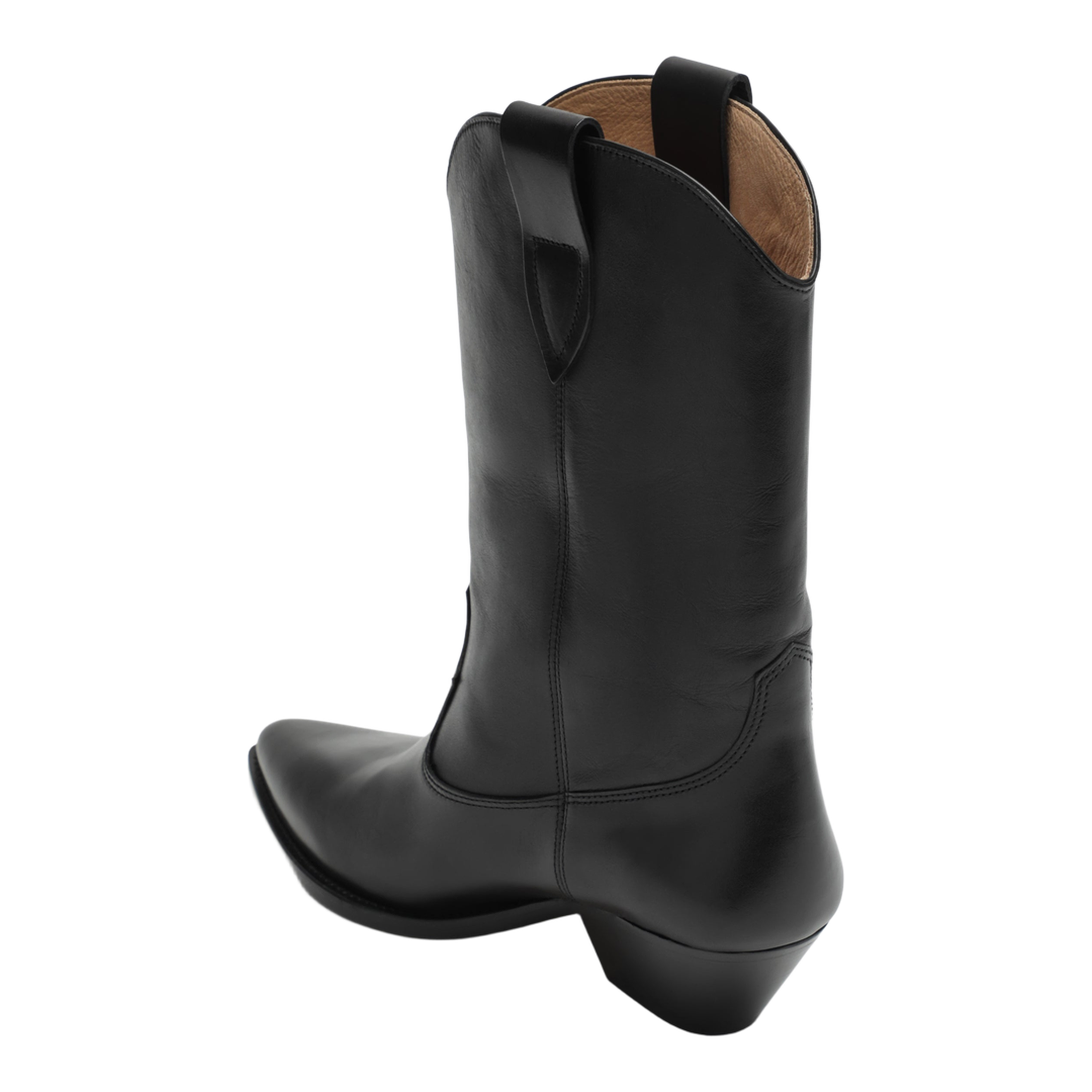 Deurto cowboy boots in black leather - Image 2