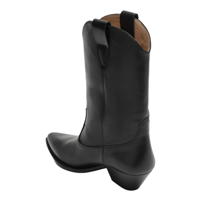 Deurto cowboy boots in black leather - Image 2