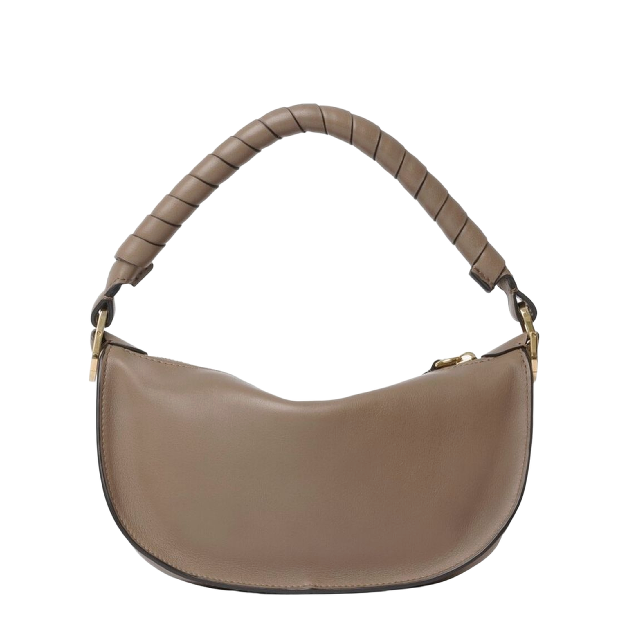 Marcie Mini Soft Leather Shoulder Bag - Brown - Image 2