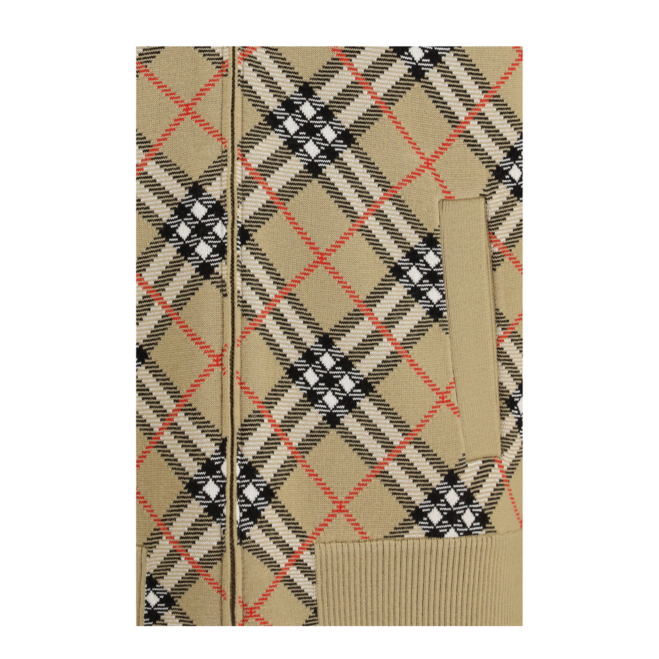 Vintage Check Zip Cardigan - Image 3
