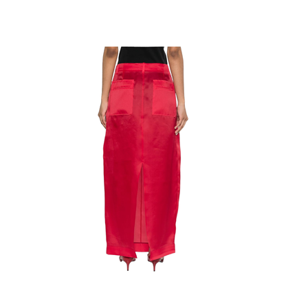 Silk Skirt with Concealed Fly and Pockets - Image 2