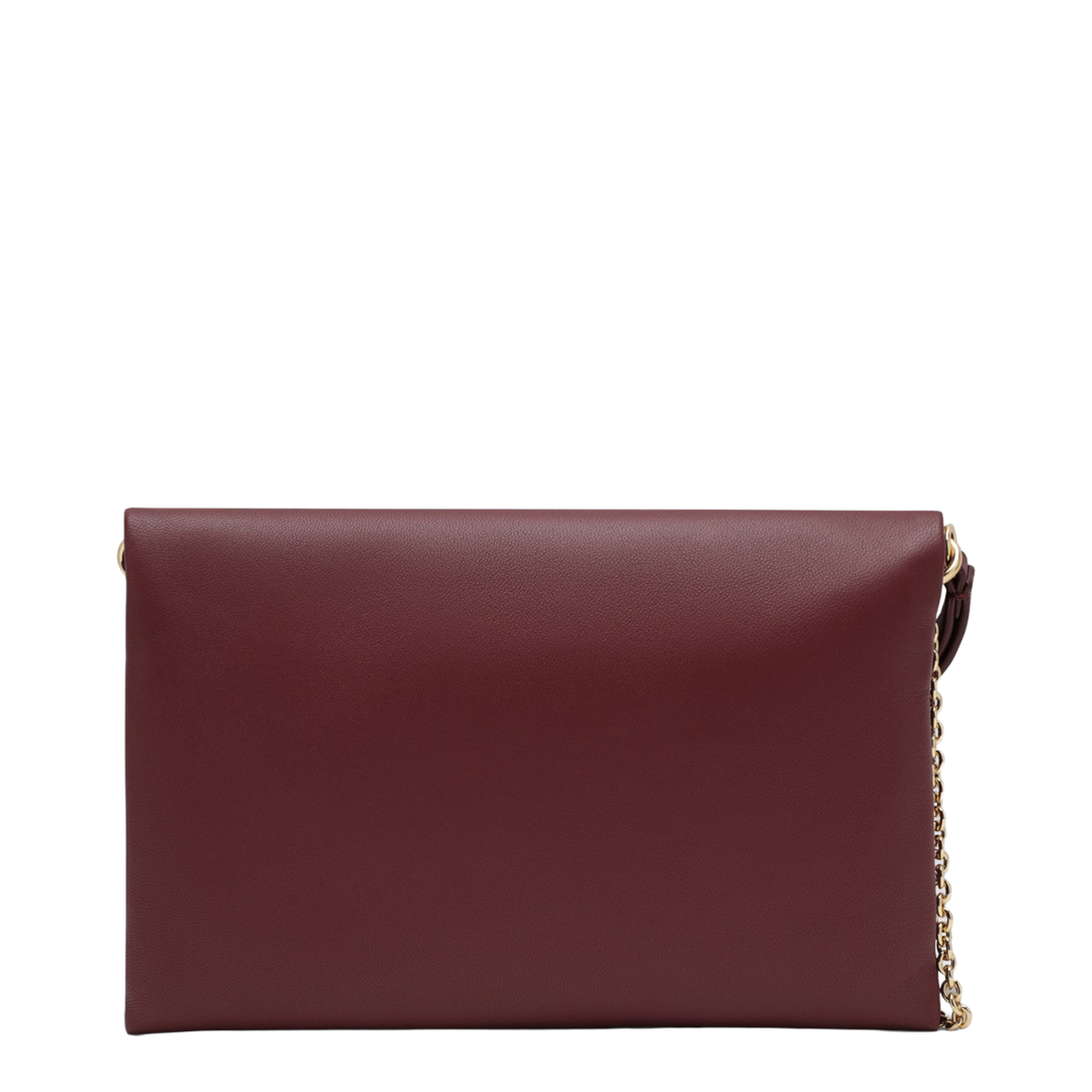 Medium Lambskin Pouch - Burgundy - Image 2