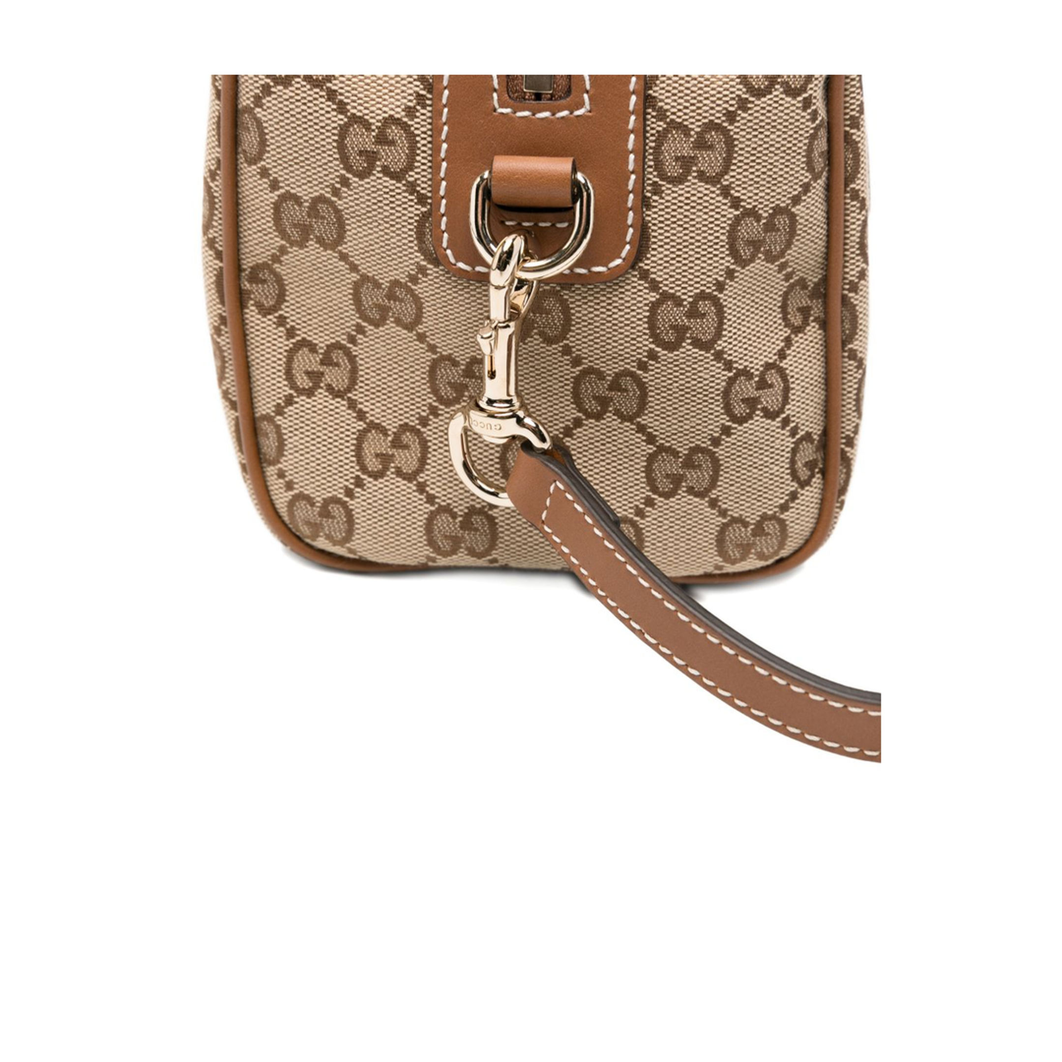 GG Supreme Mini Canvas Top Handle Bag - Beige - Image 5