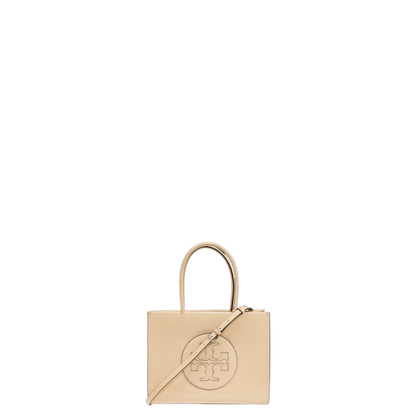 Cream Synthetic Leather Ella Bio Small Shopping Bag - Image 1