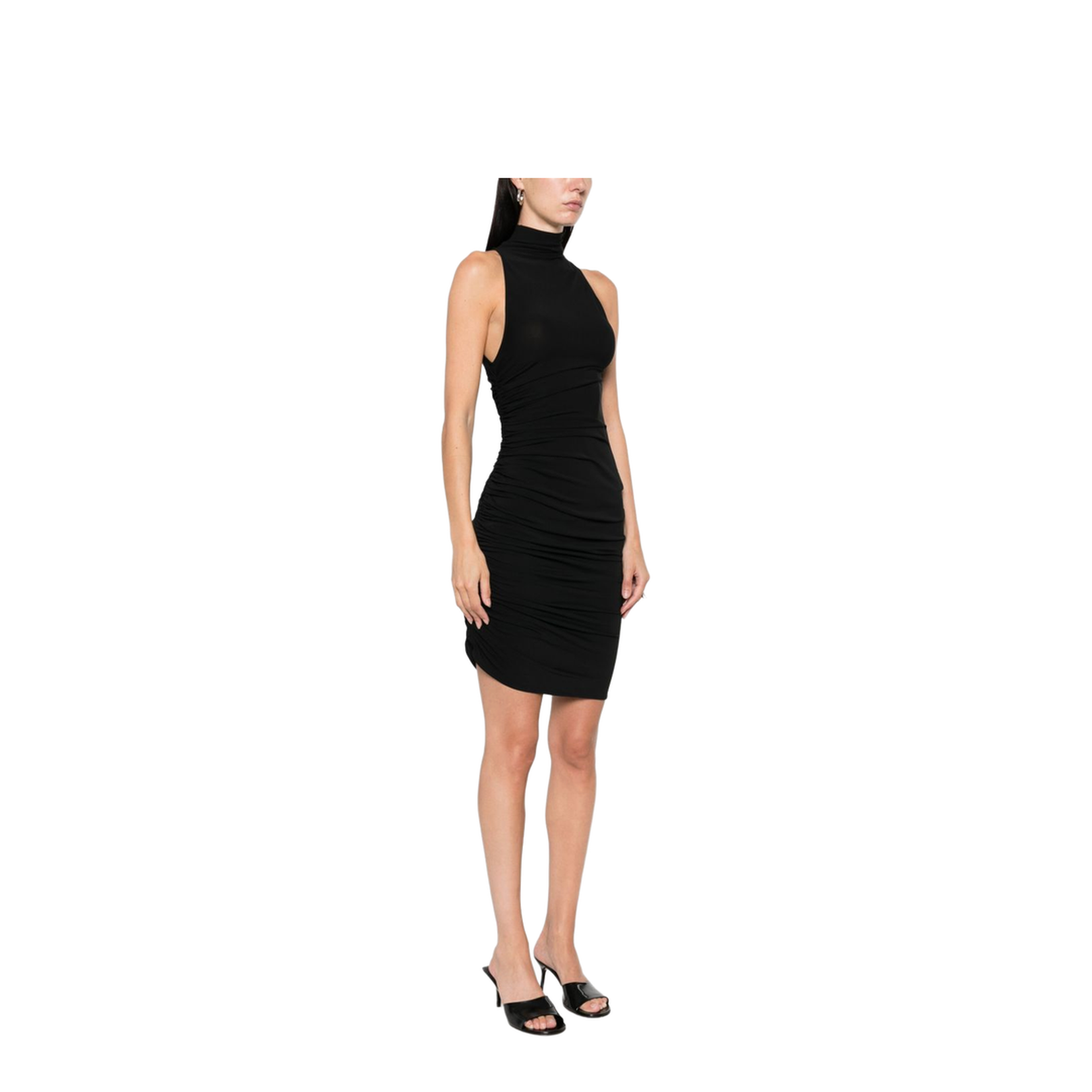 Asymmetric Sleeveless Mini Dress - Image 3
