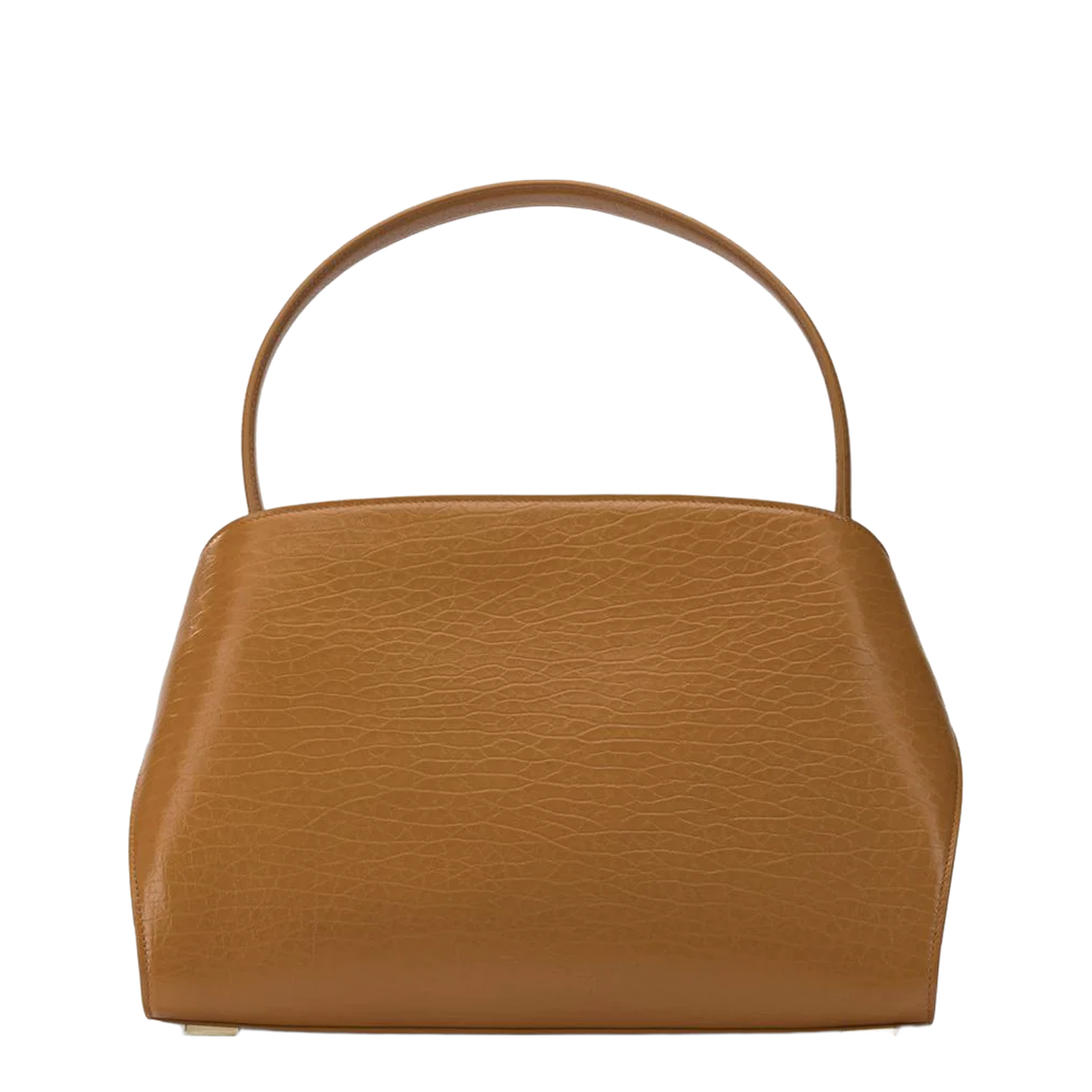 Hug Soft Bicolor Shoulder Bag in Calfskin Orange - Image 3