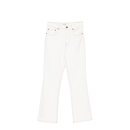 Flared Leg Denim Jeans - Image 1