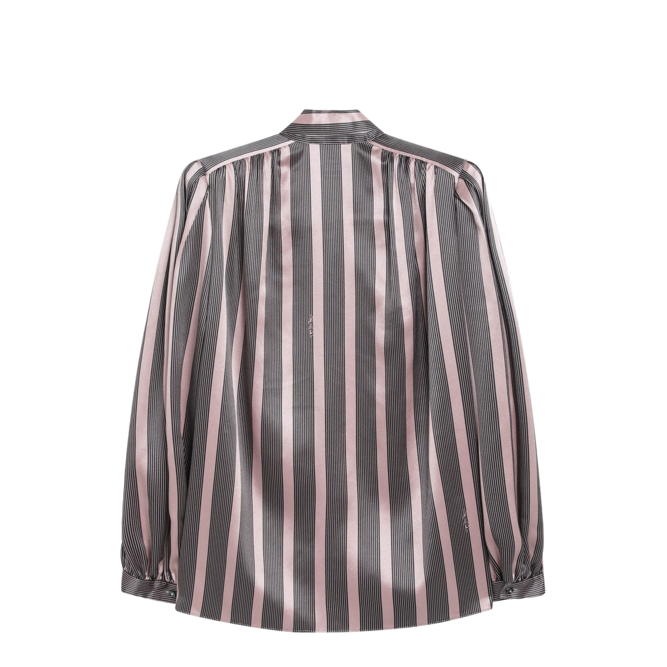 Striped Crepe de Chine Shirt - Image 2