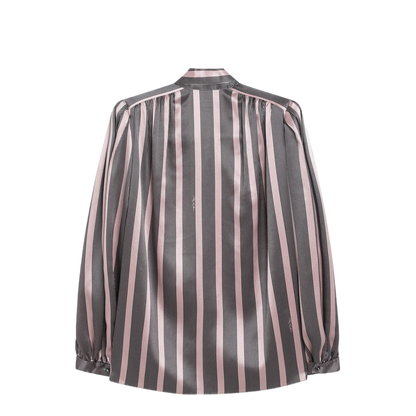 Striped Crepe de Chine Shirt - Image 2