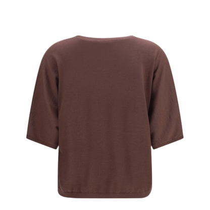 Short Sleeve Cashmere And Silk Sweater - Image 2