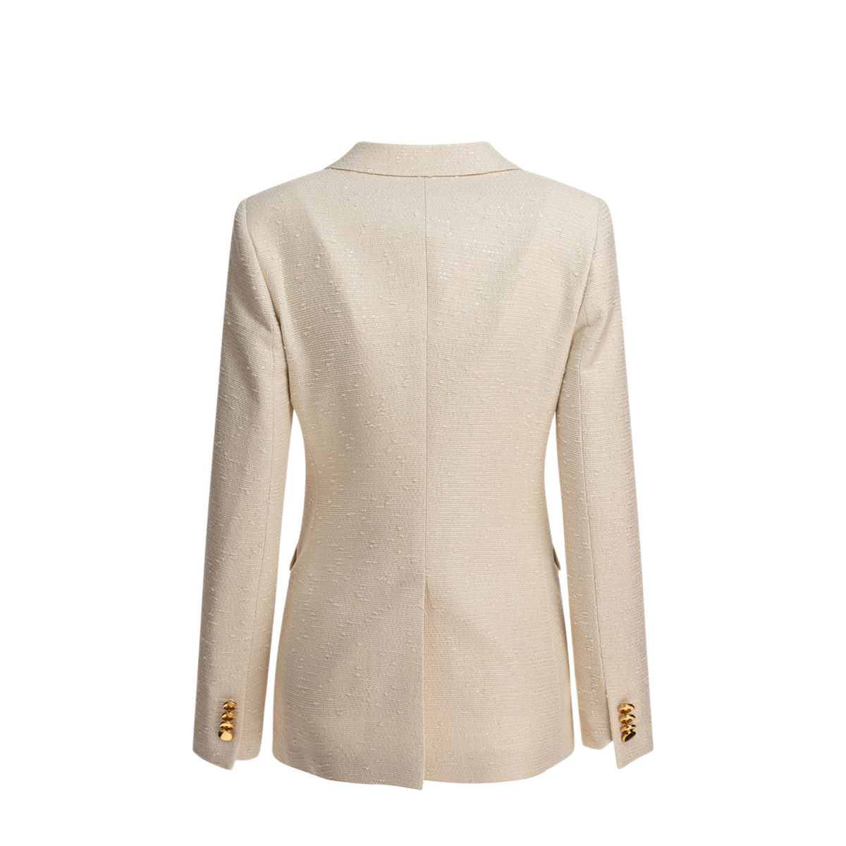 Double Breasted Wool Boucle Blazer - Image 2