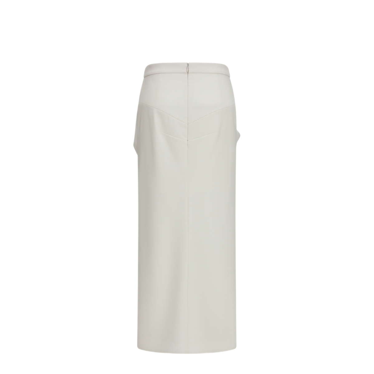 Long Draped Wool And Mohair Skirt - Image 2