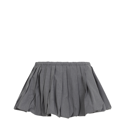 Plissé Check Mini Skirt - Image 4