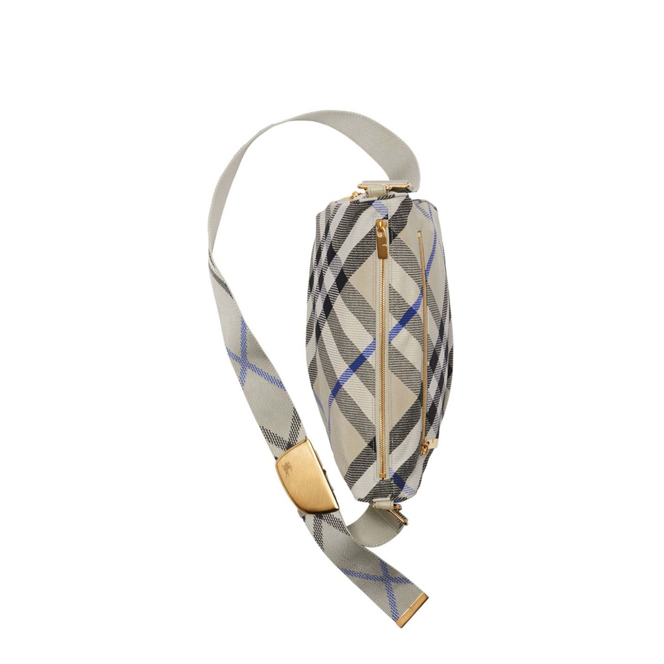 Medium Shield Checkered Crossbody Bag - Image 3