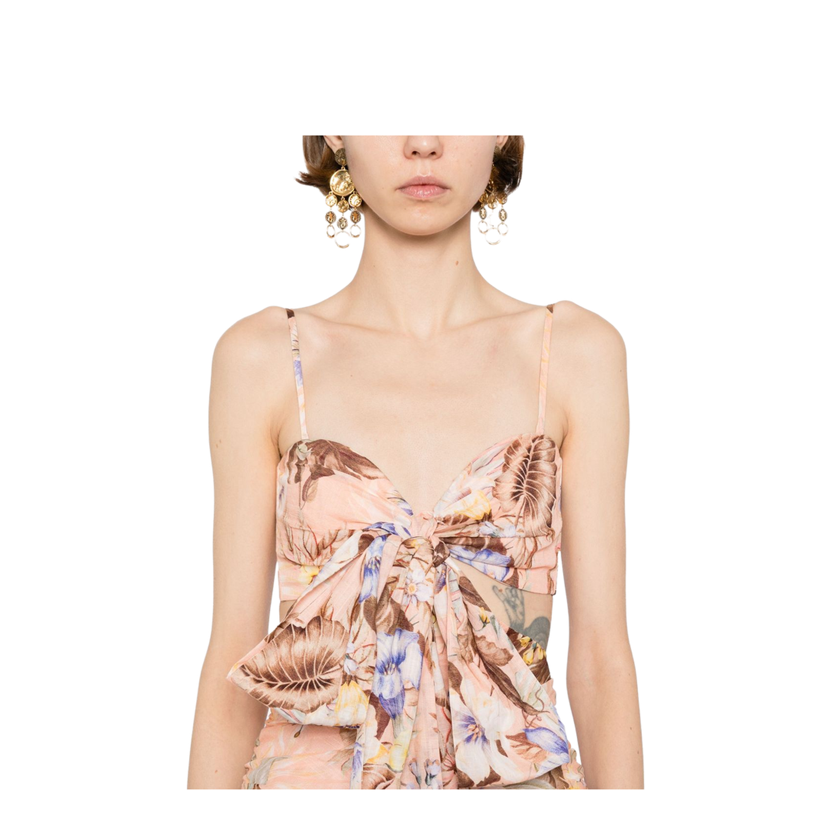 Coco Printed Cotton Mini Dress - Image 4