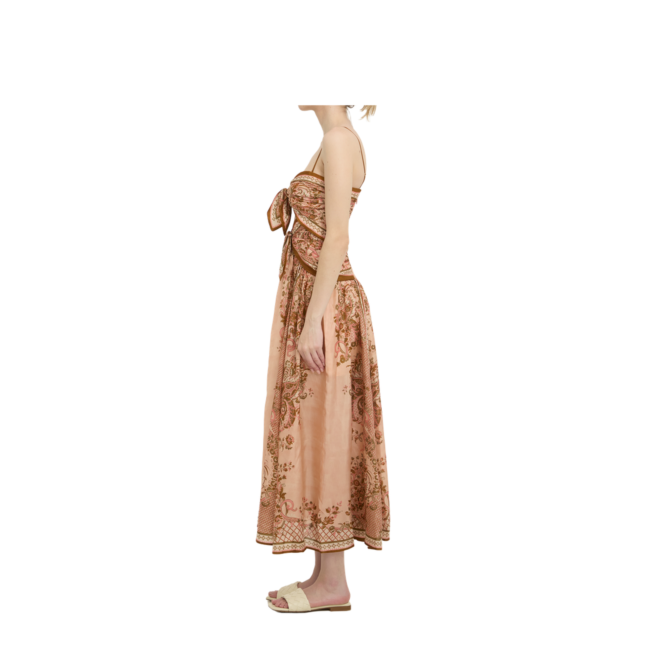 Aster Scarf Print Midi Dress - Image 3