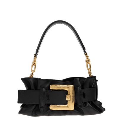 Shoulder Bag Leather Black - Image 5