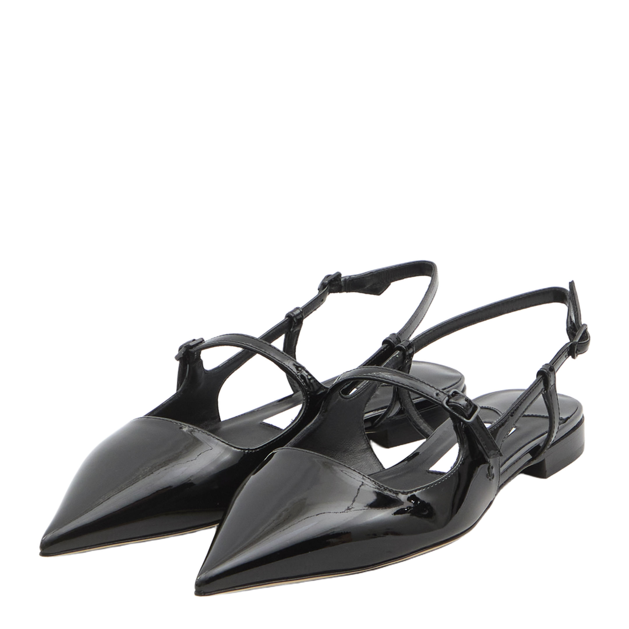 Flat Shoes in Black - Image 2