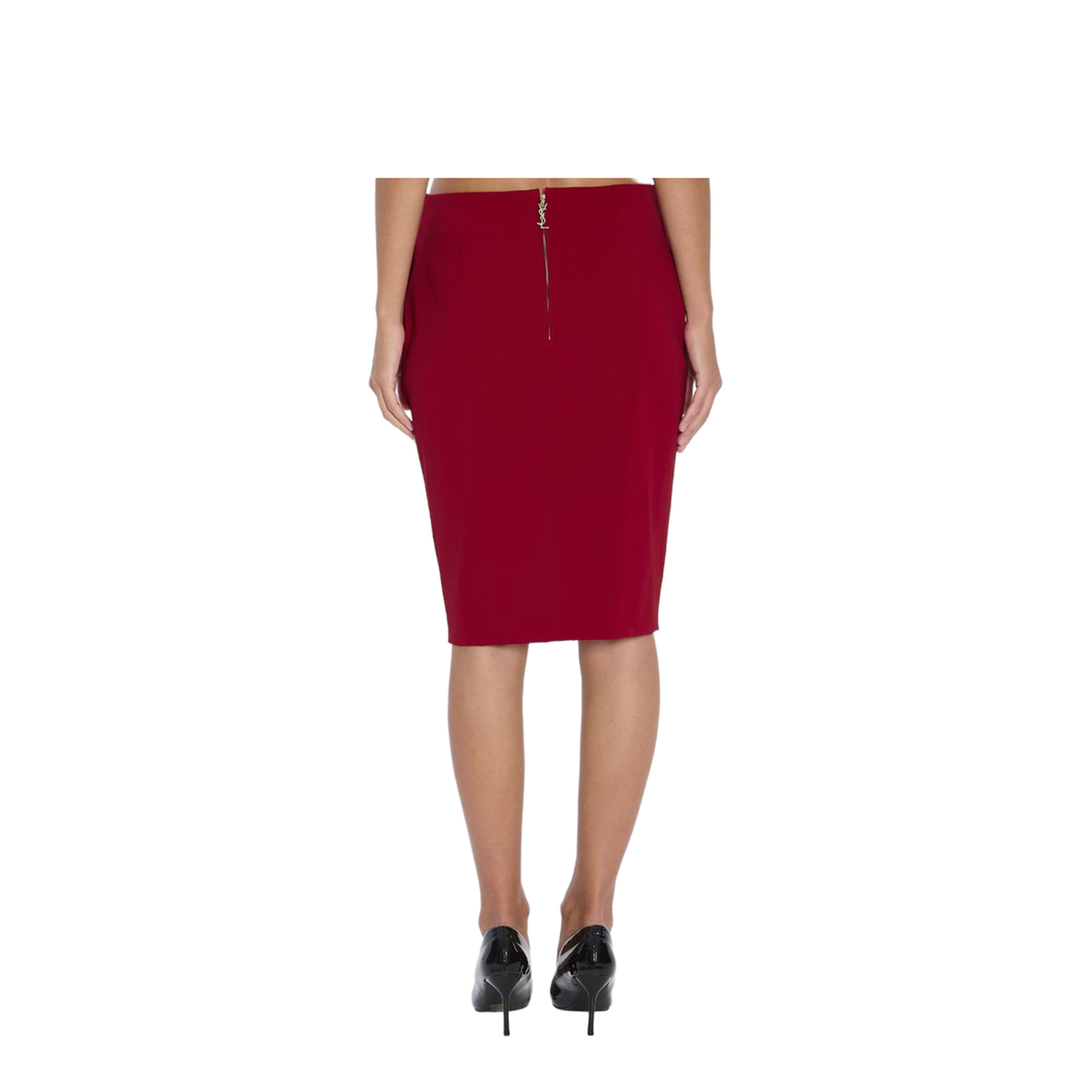 Pencil Skirt in Red - Image 3
