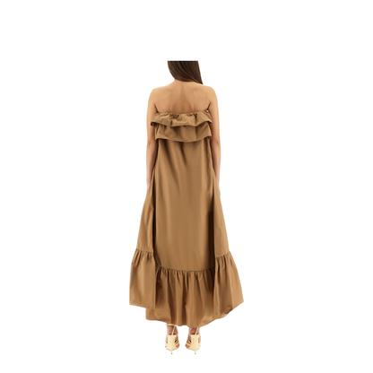 Cotton Twill Ruffle Dress - Image 3
