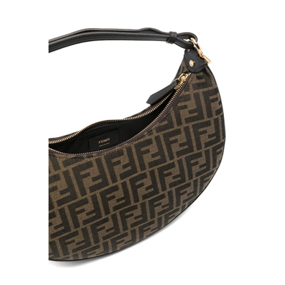 Small FF Jacquard Hobo Bag - Image 4