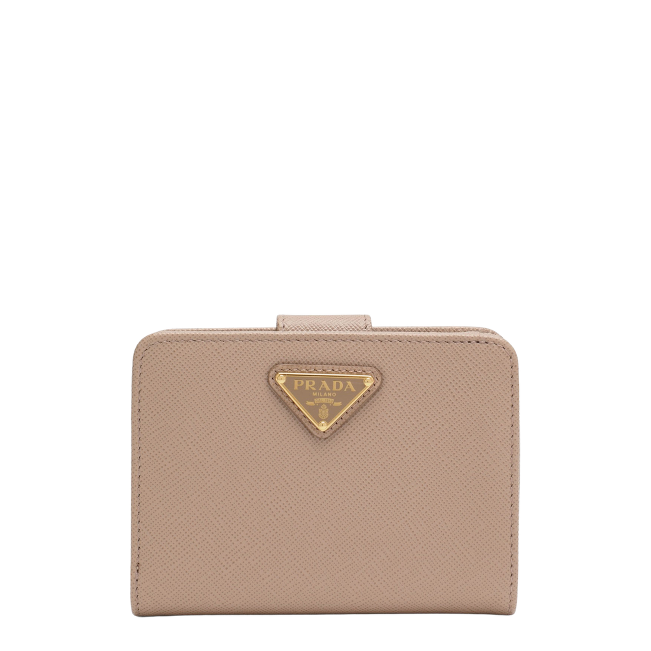 Powder Saffiano Leather Small Continental Wallet - Image 1