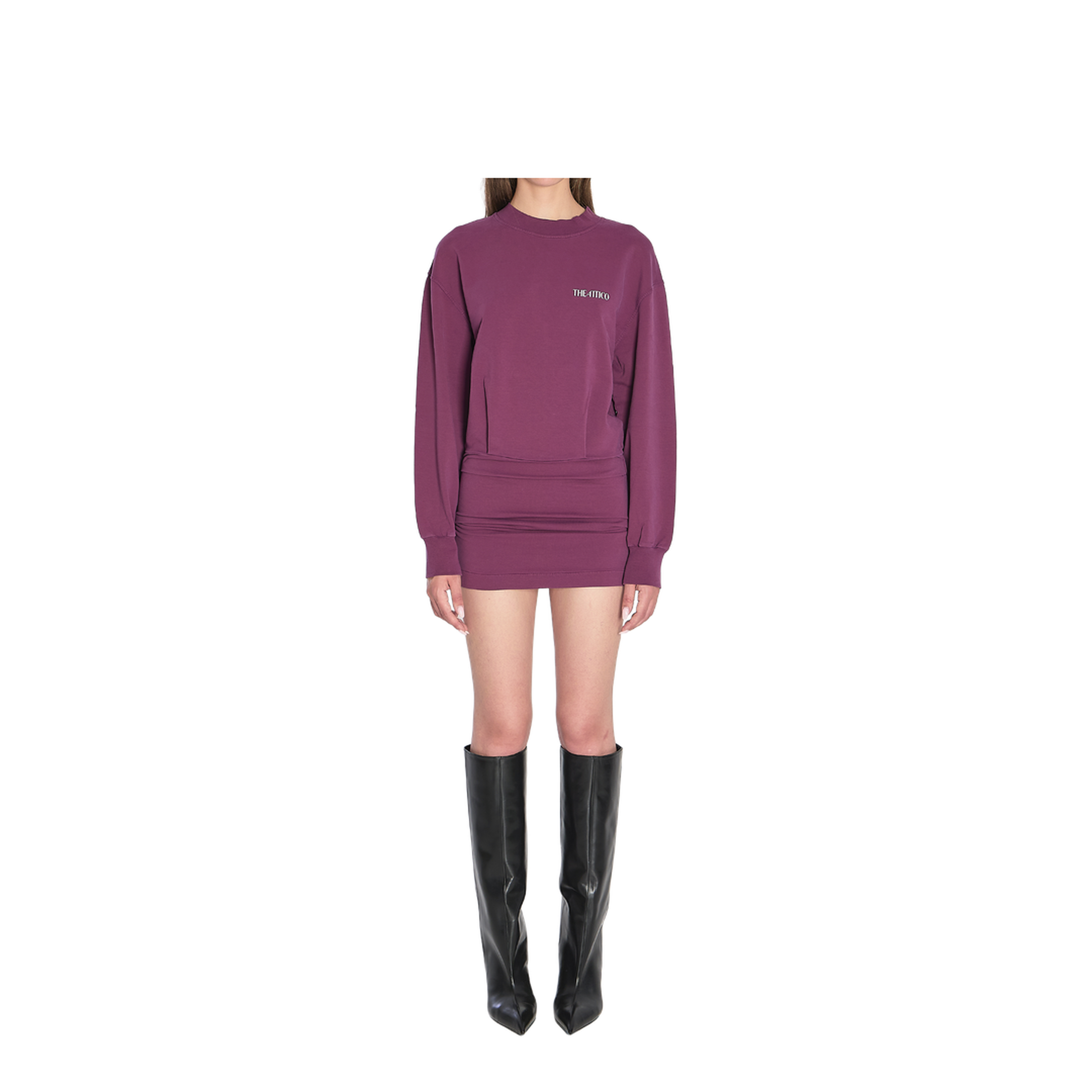 Mini Dress in Burgundy - Image 1