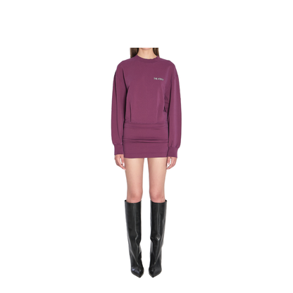 Mini Dress in Burgundy - Image 1