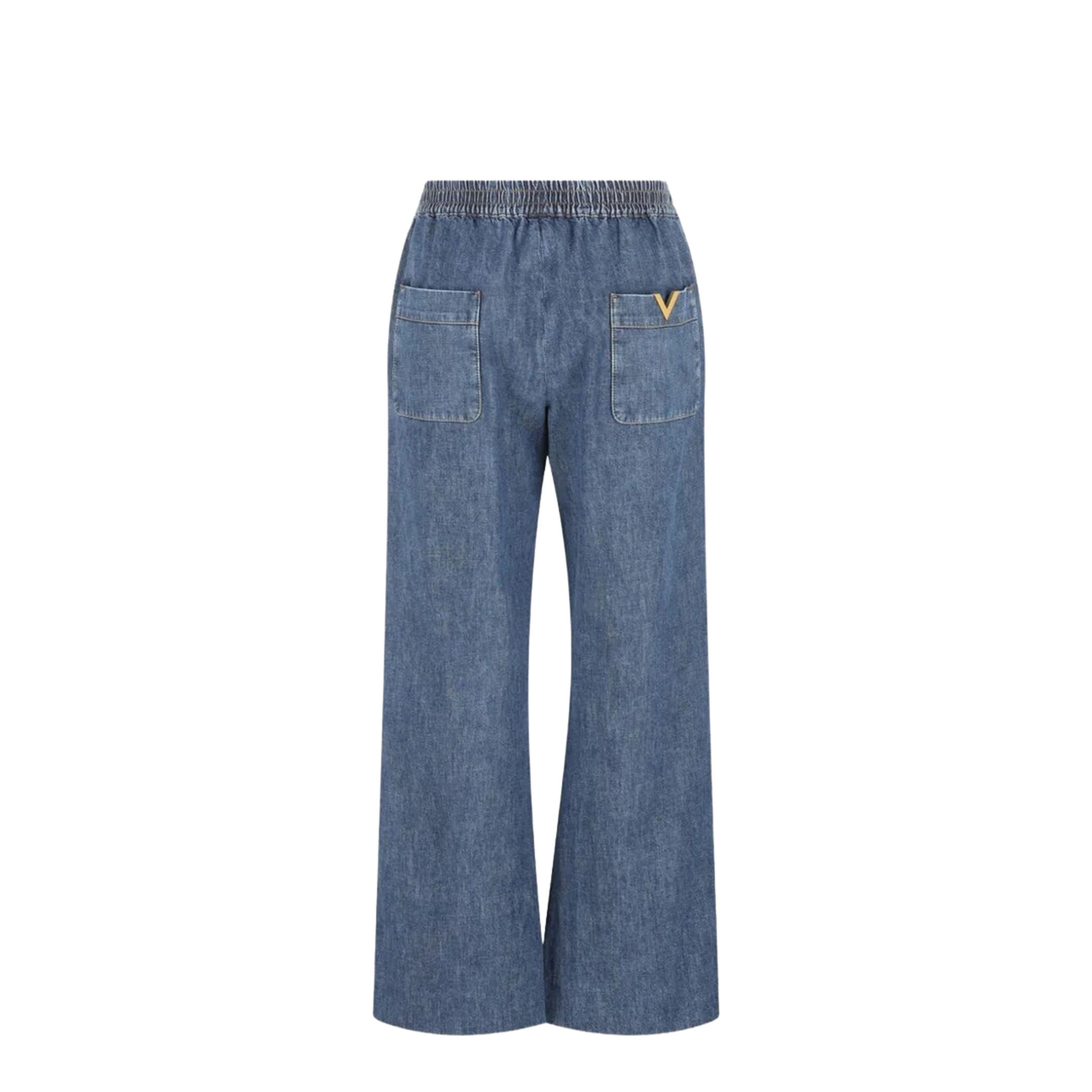 Tassel-Detail Wide-Leg Jeans - Image 2