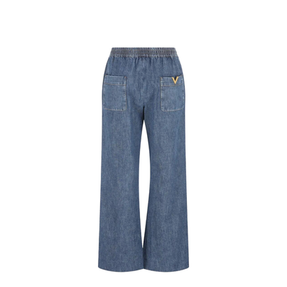 Tassel-Detail Wide-Leg Jeans - Image 2