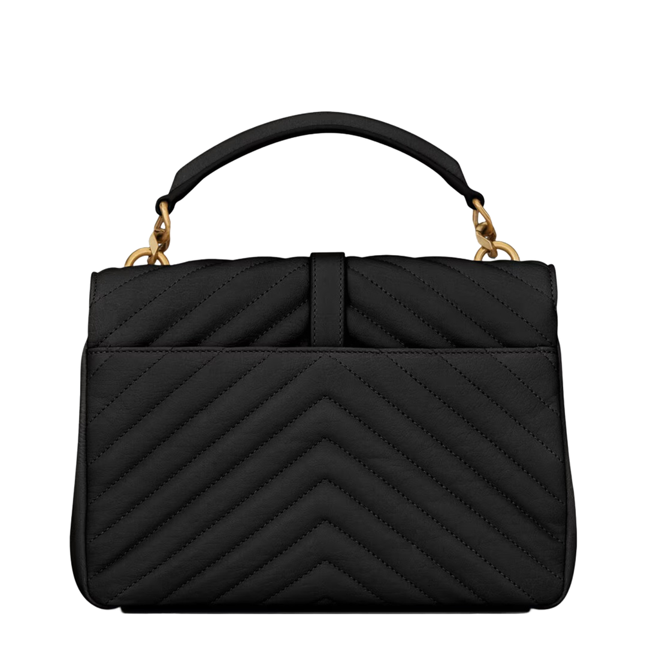 College Medium Quilted Leather Shoulder Bag - Nero - Image 5