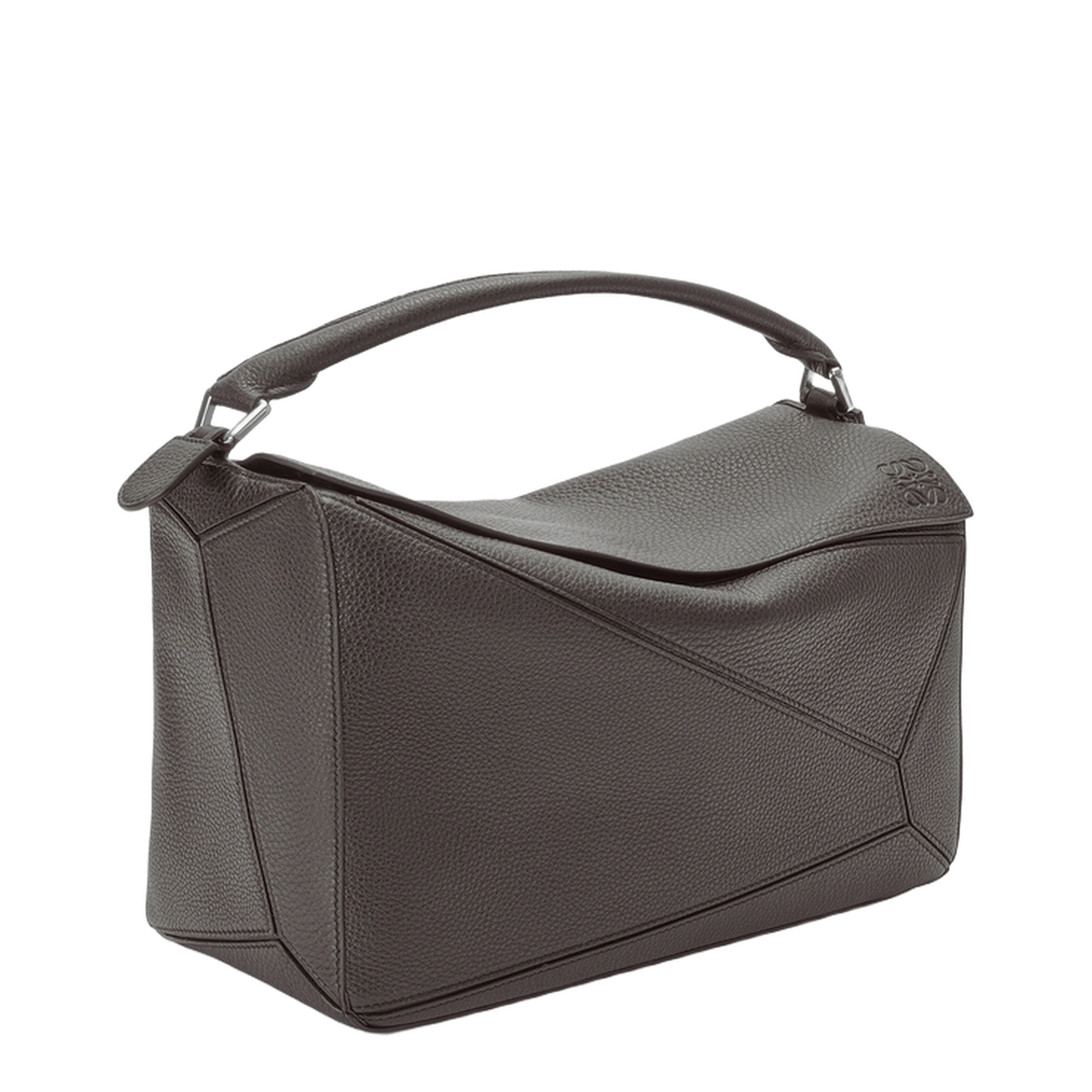 Large Puzzle Bag in Supple Grained Calfskin Brown - Image 2